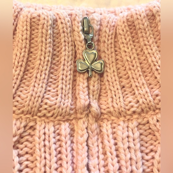 Aran Crafts Pink 100% Merino Wool Sweater from Ireland - Picture 2 of 7